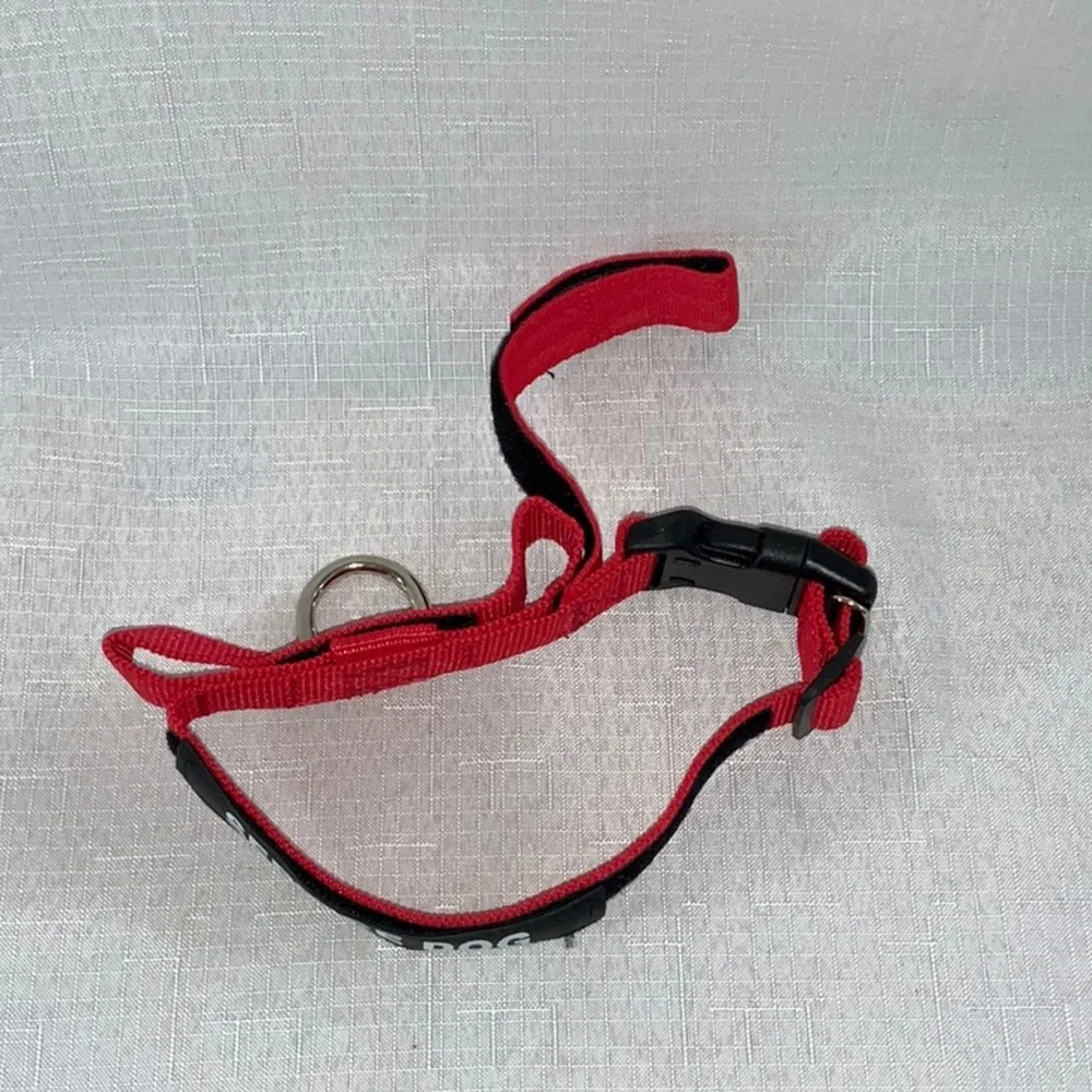 822 10/$50🏄🏻‍♀️ NEW! Small Red Service Dog Collar Harness